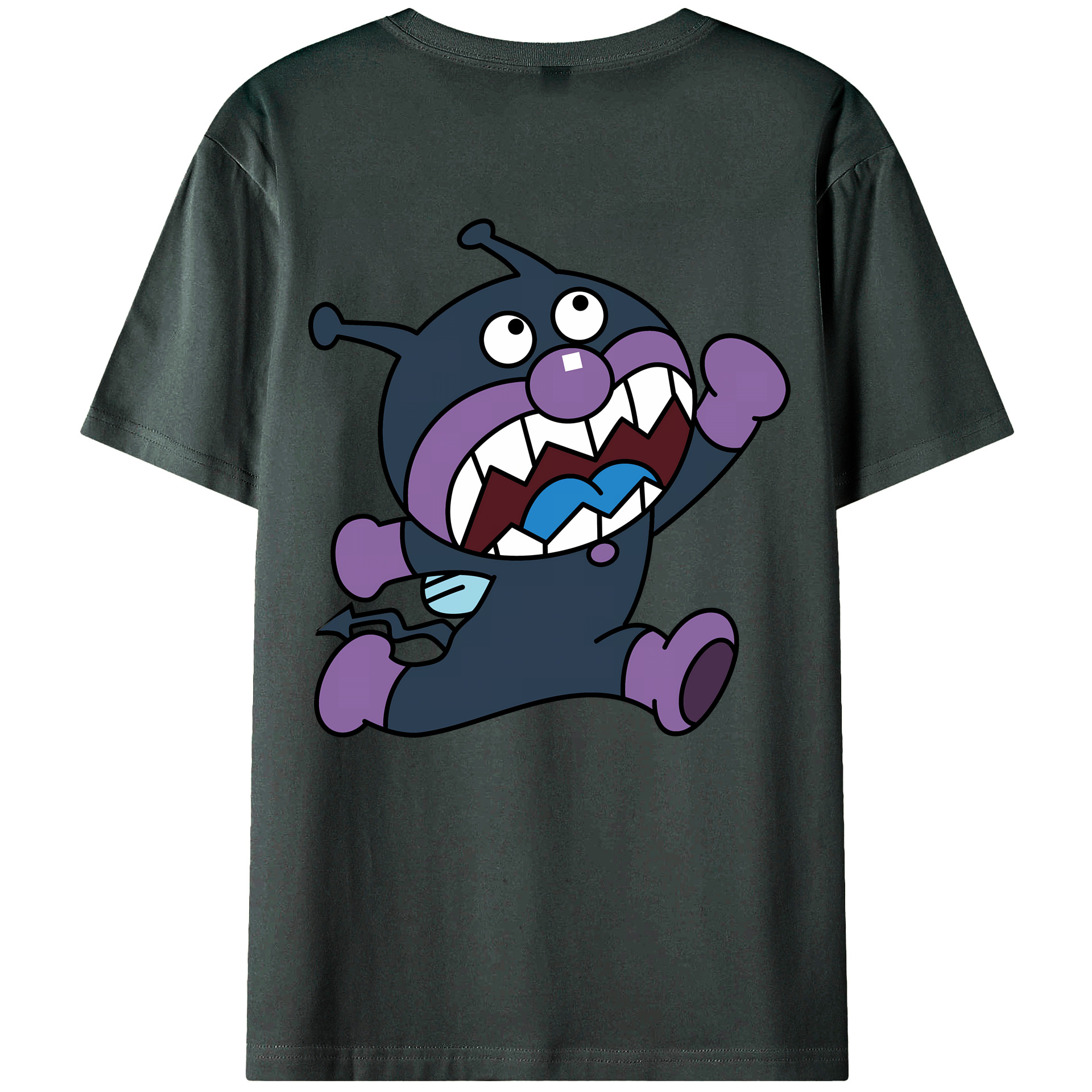 （画像用） アンパンマン Anpanman 綿100％ メンズ半袖Tシャツ（バックプリント） 通気性